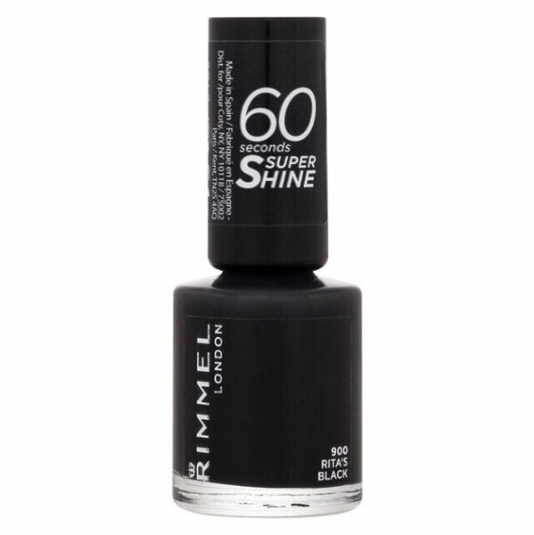 RIMMEL LONDON  60 Seconds lak na nehty Super Shine 900 Rita´s Black 8 ml porovnat ceny