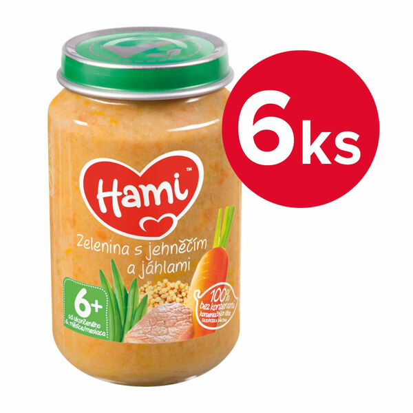 Hami Zelenina s jehněčím a jáhlami 6m+ 6x200 g porovnat ceny