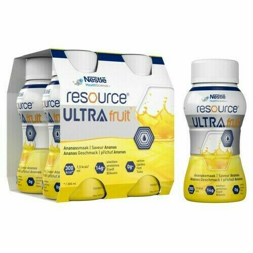 RESOURCE ULTRA FRUIT ANANAS perorální roztok 4X200ML porovnat ceny