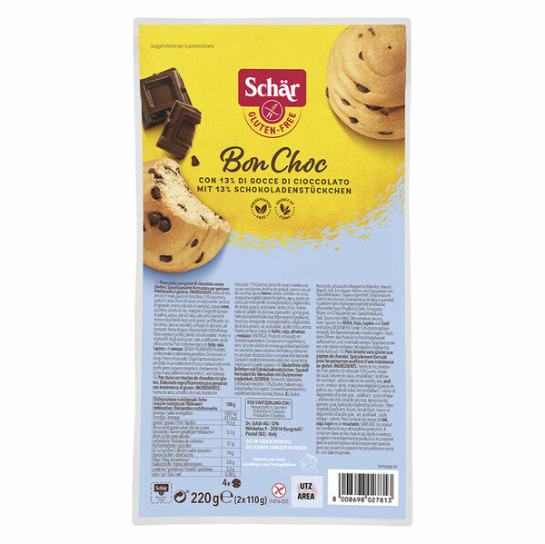 SCHÄR Bon Choc jemné pečivo s kousky čokolády bez lepku 220 g porovnat ceny