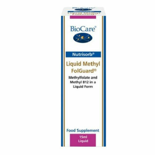 BioCare Folguard, Tekutý vitamin B12 metylkobalamín + metylfolát (vitamin B9) kapky 15 ml porovnat ceny