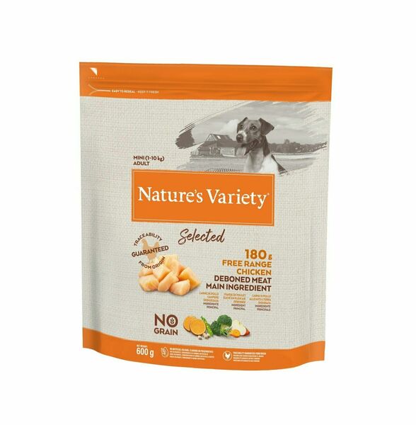 Nature's Variety Selected mini adult dog s kuřecím bez obilovin 600 g porovnat ceny