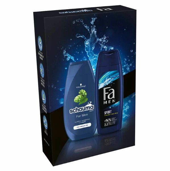 FA Men&Schauma Sport Active Sprchový gel 250 ml + šampon na vlasy 250 ml Dárkové balení porovnat ceny