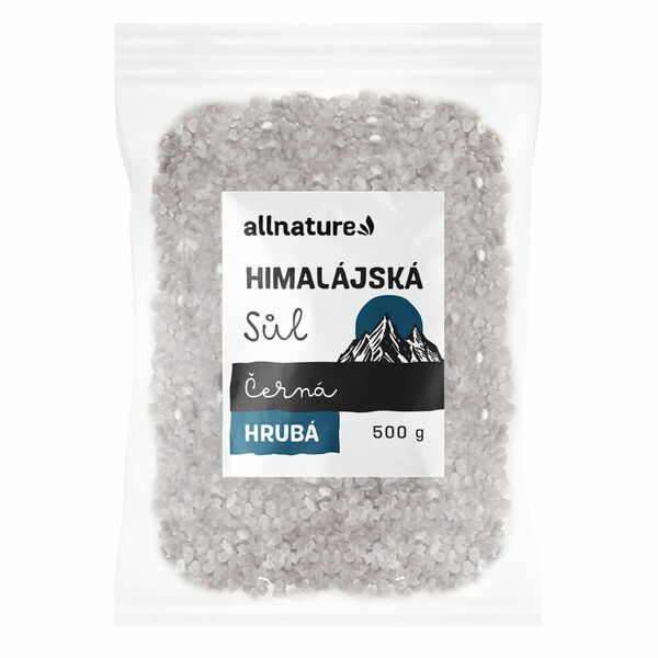 ALLNATURE Himalájská sůl černá hrubá 500 g porovnat ceny