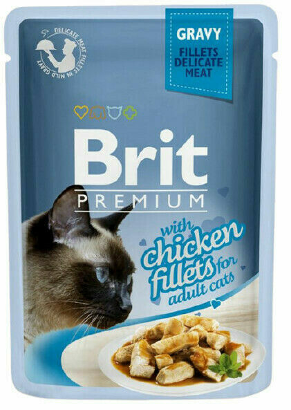 Brit Premium Cat Fillets in Gravy with Chicken 85g porovnat ceny