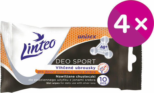 LINTEO Vlhčené ubrousky pro denní potřebu - DEO SPORT 10ks porovnat ceny