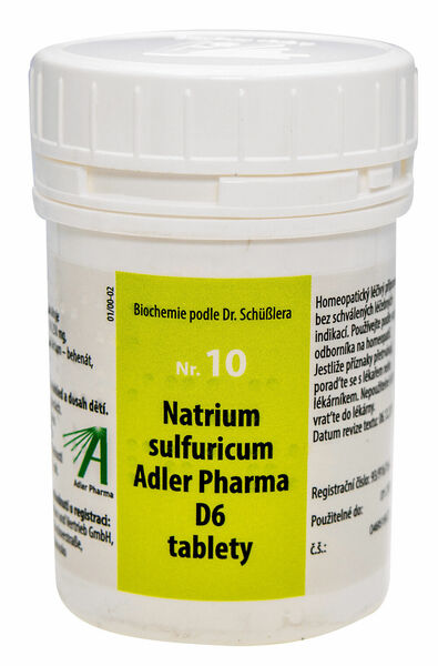 Adler Pharma Nr. 10 Natrium sulfuricum Adler Pharma D6 2000 tablet porovnat ceny