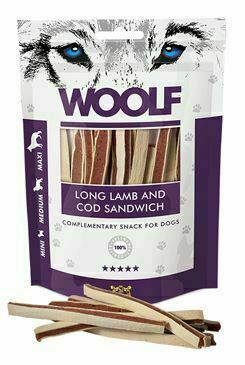 Woolf pochoutka soft lamb and cod sandwich long 100g porovnat ceny