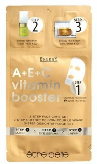 être belle Energy tříkrokový pleťový set s vitamíny A+E+C porovnat ceny