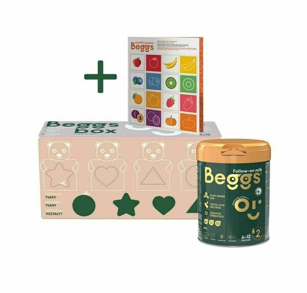 Beggs 2 Kojenecké pokračovací mléko box 3x800 g + pexeso porovnat ceny