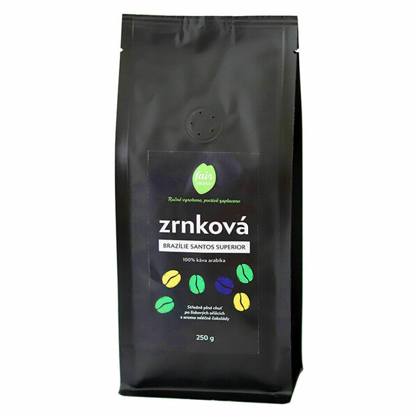 FAIROBCHOD Zrnková káva Brazílie santos superior 250 g porovnat ceny
