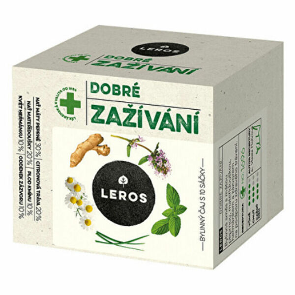 LEROS Bylinný čaj dobré zažívání 10 nálevových sáčků porovnat ceny