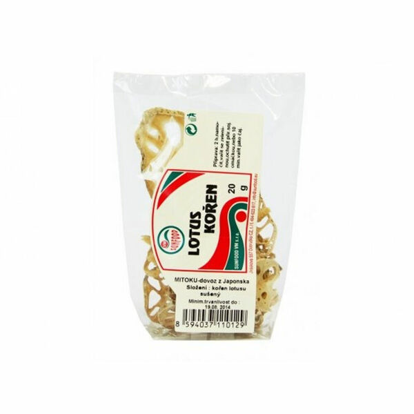 SUNFOOD Lotus kořen sušený 20 g porovnat ceny