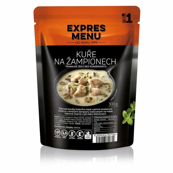 EXPRES MENU Kuře na žampionech bez lepku 1 porce porovnat ceny
