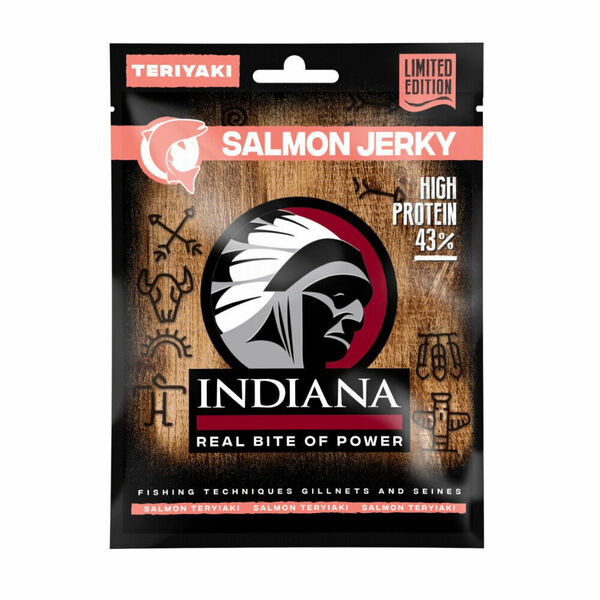 Indiana Jerky Salmon Teriyaki 15 g porovnat ceny