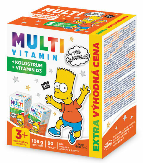 Revital The Simpsons Multivitamin + kolostrum 90 tablet porovnat ceny