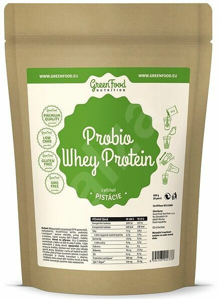 GreenFood Nutrition Probio Whey protein příchuť pistácie 500g porovnat ceny