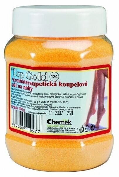TOP GOLD Aromaterapeutická koupelová sůl na nohy 400g porovnat ceny