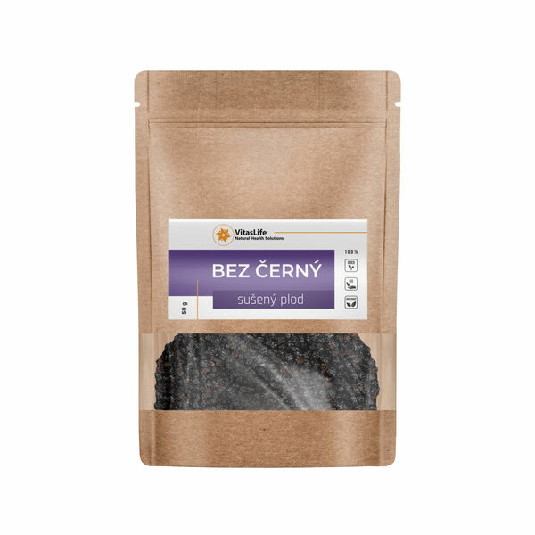 Vitaslife  Bez černý – sušený plod BIO 50g porovnat ceny