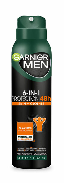 Garnier Deo spray protect 6 fresh for men 150 ml porovnat ceny