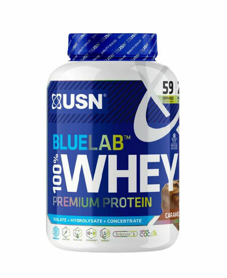 USN BlueLab 100% Whey Protein Premium čokoláda s karamelem 2000g porovnat ceny