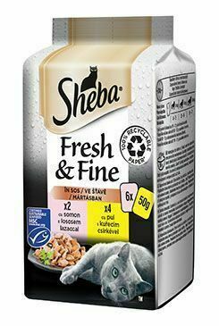Sheba Kapsa Fresh&fine Kuře A Losos 6x50g porovnat ceny