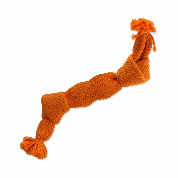 Dog Fantasy Hračka uzel pískací oranžový 2 knoty 35 cm porovnat ceny
