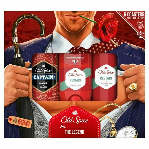 Old Spice Gentleman Dárková sada pro muže Restart 3ks porovnat ceny