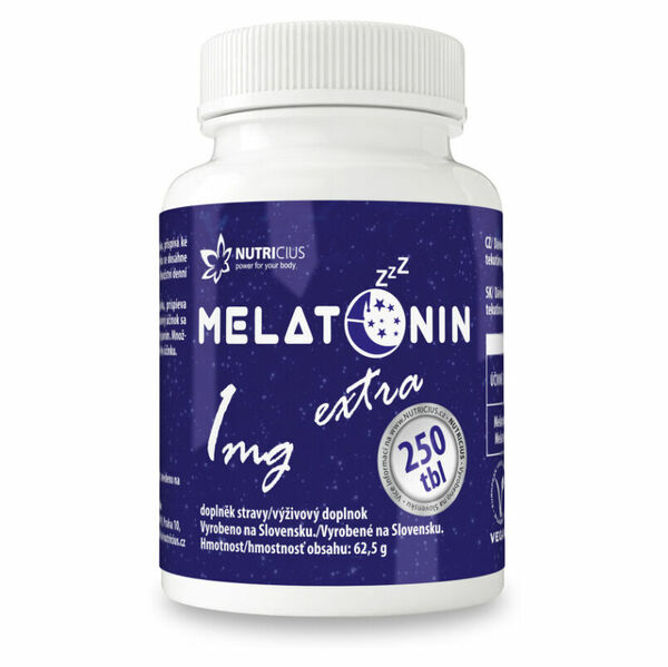 NUTRICIUS Melatonin 1 mg extra 250 tablet porovnat ceny