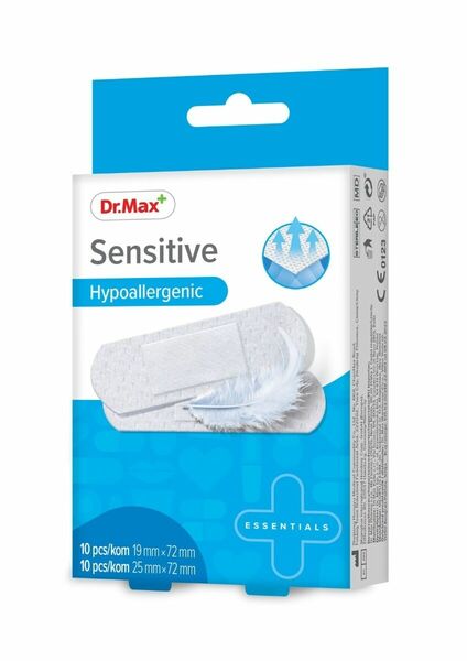 Dr.Max Sensitive Hypoallergenic 2 velikosti náplast 10 ks porovnat ceny