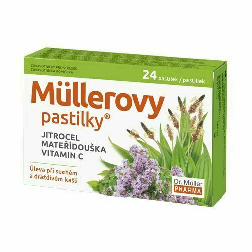 Müllerovy Pastilky S Jitrocelem A Mateříd.24ks Zp porovnat ceny