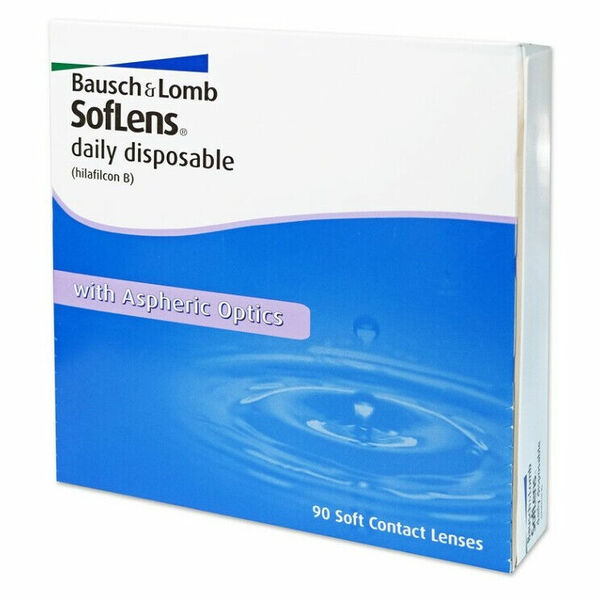 BAUSCH & LOMB SofLens daily disposable jednodenní kontaktní čočky 90 kusů, Počet dioptrií: -1,25, Průměr: 14,2, Zakřivení: 8,6, Počet kusů v balení: 9 porovnat ceny