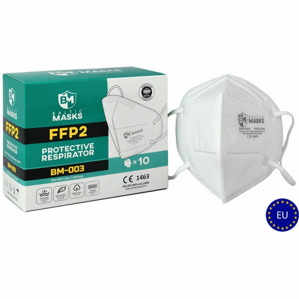 BALTIC MASK BM003 Respirátor FFP2 bílé 10 kusů porovnat ceny