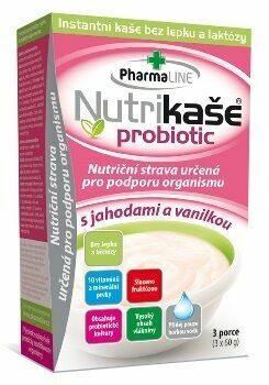Nutrikaše probiotic s jahodami a vanilkou 180g (3x60g) porovnat ceny