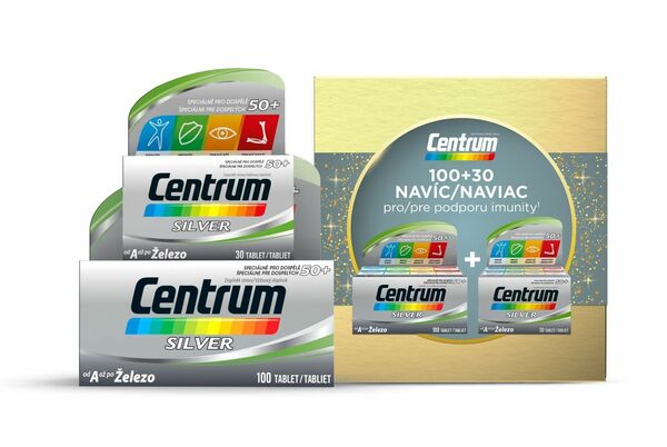 Centrum multivitamín Silver 100+30 tablet vánoční balení porovnat ceny