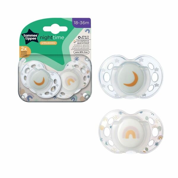 Tommee Tippee Dudlík Night-time 18-36m 18-36m 2 ks porovnat ceny