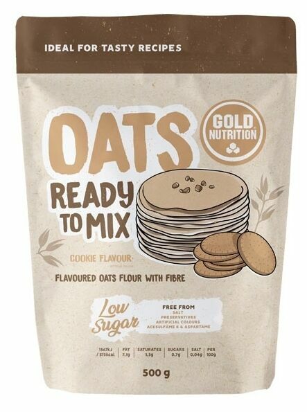 GoldNutrition Oats Ready to Mix cookies 500g porovnat ceny
