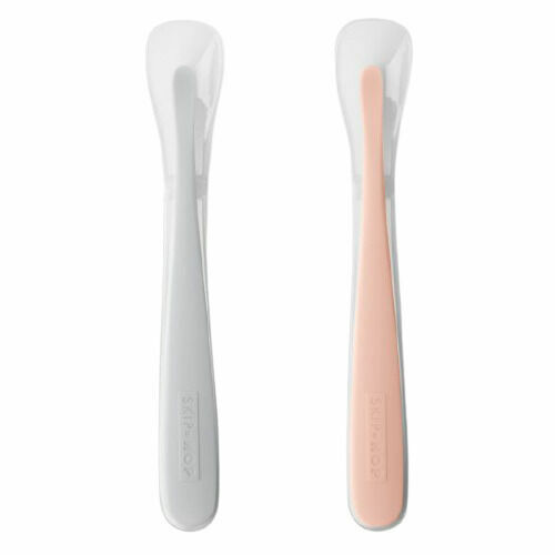 Skip Hop Lžičky silikonové Easy Feed Grey, Coral 2ks, 6m+ porovnat ceny