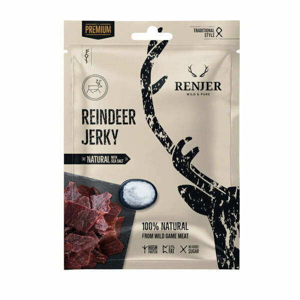 Renjer Reindeer Jerky Sea Salt 25 g porovnat ceny