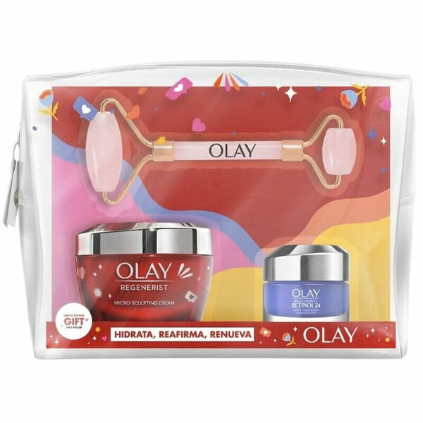 Olay Toaletní taštička s regeneračním krémen 50 ml + retinol 15 ml + Face roller porovnat ceny