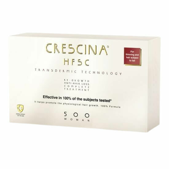 Crescina HFSC 500 Transdermic Ampule proti vypadávání vlasů pro ženy, střední stádium 2 x 10 ampulí porovnat ceny
