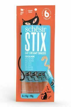 Schesir Cat Pochoutka Stix Liquid Snack Losos 6x15g porovnat ceny