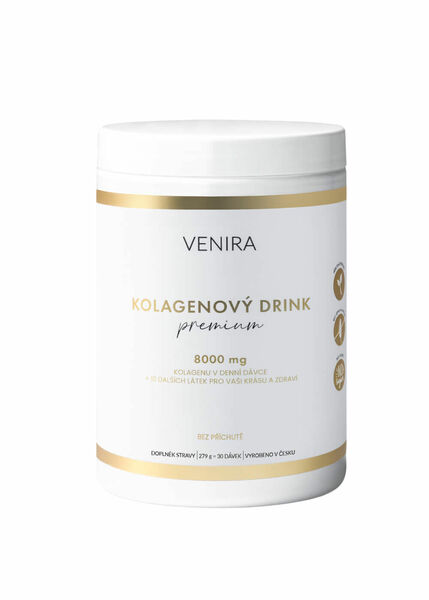 Venira PREMIUM kolagenový drink pro vlasy, nehty a pleť bez příchutě, 276 g porovnat ceny