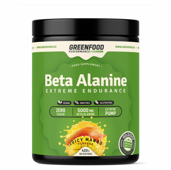 GREENFOOD NUTRITION Performance beta alanin šťavnaté mango 420 g porovnat ceny