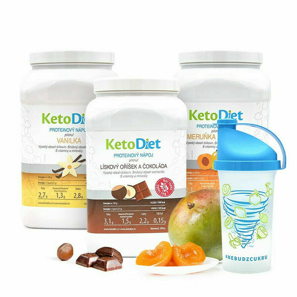 KetoDiet 3týdenní proteinové nápoje MEDIUM 1. krok 105 porcí porovnat ceny