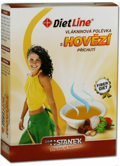 Diet Line  Dietline Vlákninová polévka s hovězí příchutí 3ks porovnat ceny