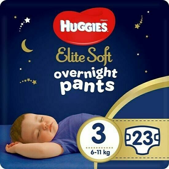 Huggies Elite Soft Pants OVN 3 Plenkové kalhotky 6-11kg 23ks porovnat ceny