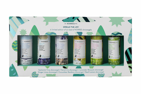 Korres SPREAD OF JOY dárková sada 6 mini sprchových gelů 40ml porovnat ceny