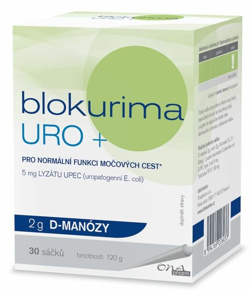 II. jakost Blokurima URO+ 2g d-manózy 30 sáčků porovnat ceny
