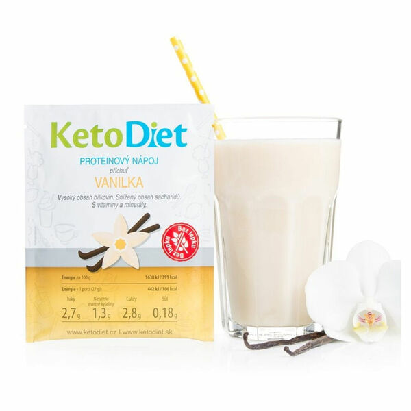 KETODIET Proteinový nápoj s příchutí vanilka 7 porcí porovnat ceny